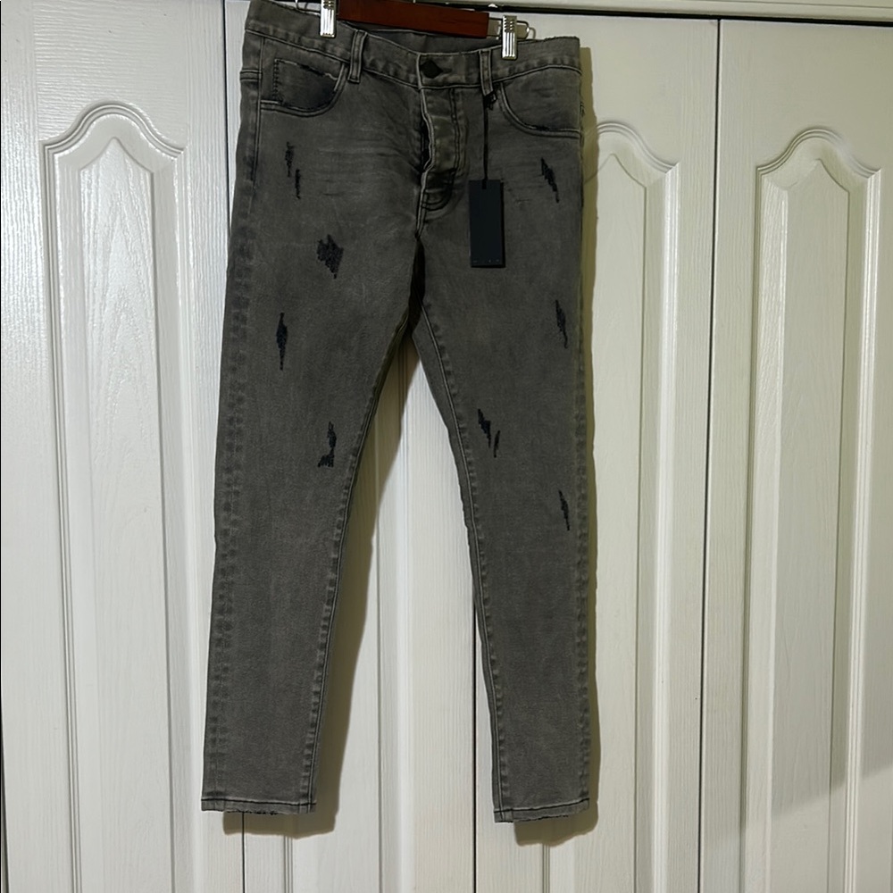 One Teaspoon Stylish Gray Distressed Woman’s Jeans